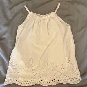 GAP White Eyelet Camisole for Kids